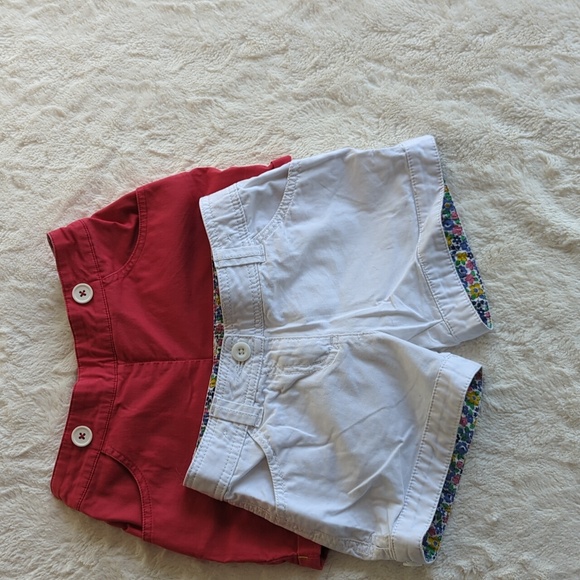 Mini Boden Red and White Girls Shorts - Picture 1 of 7